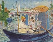 Claude Monet in seinem Atelier, Edouard Manet